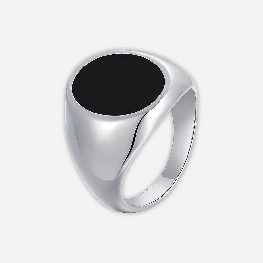 Noviqlo | Stainless Steel Oval Signet Ring