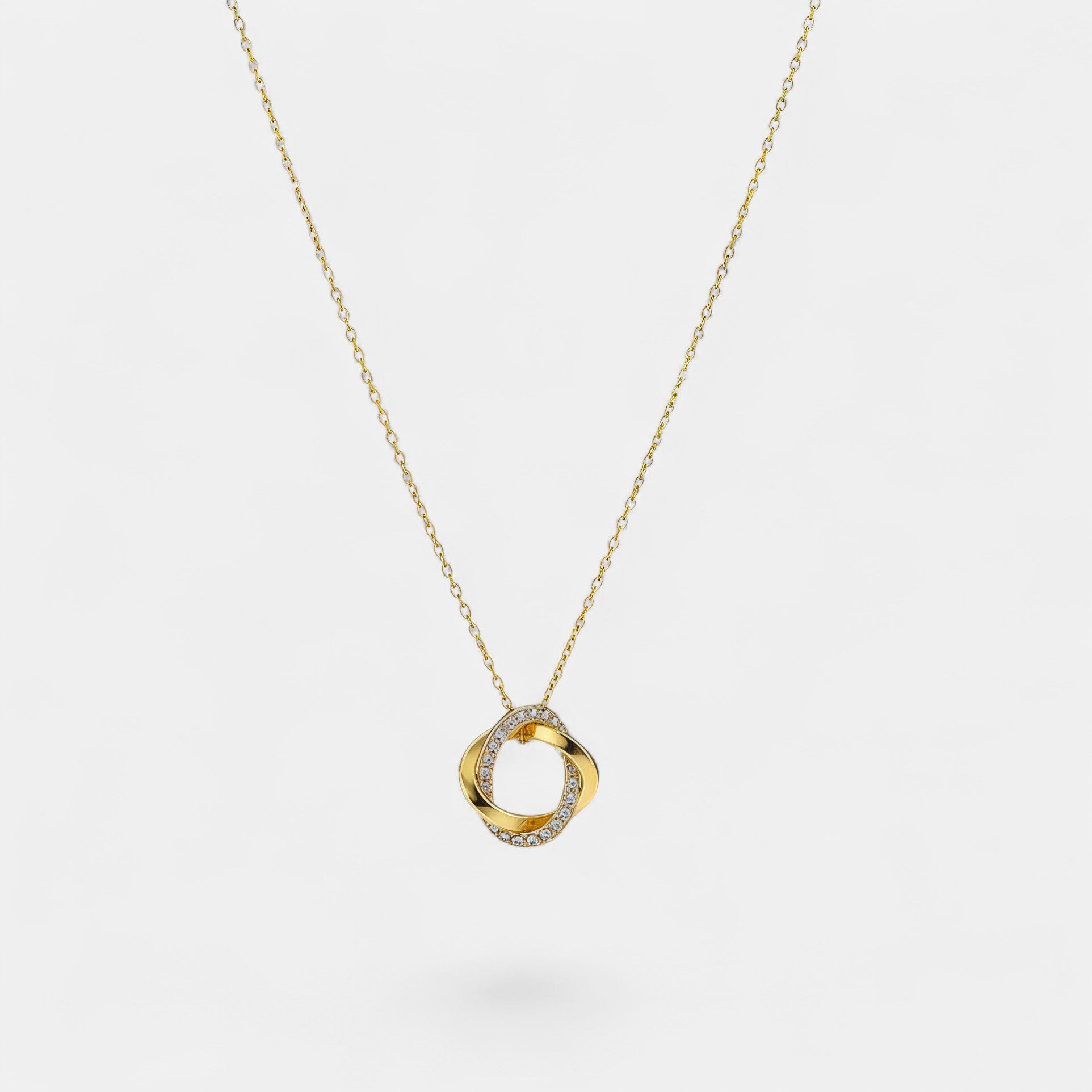 Noviqlo | Dainty Circle Pendant Necklace Gold or Silver Colour