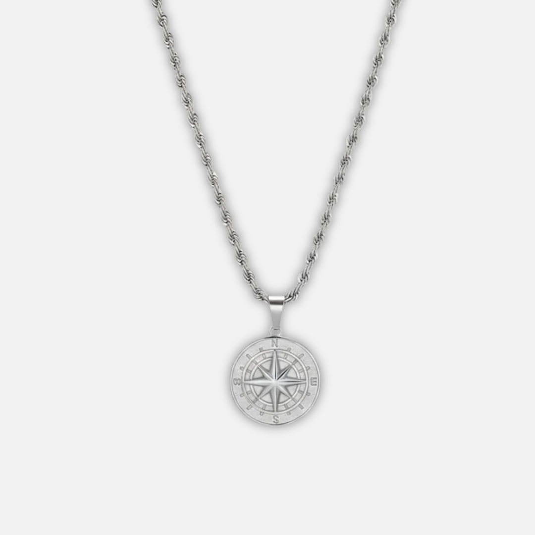 Noviqlo | Stainless Steel Coin Pendant Necklace