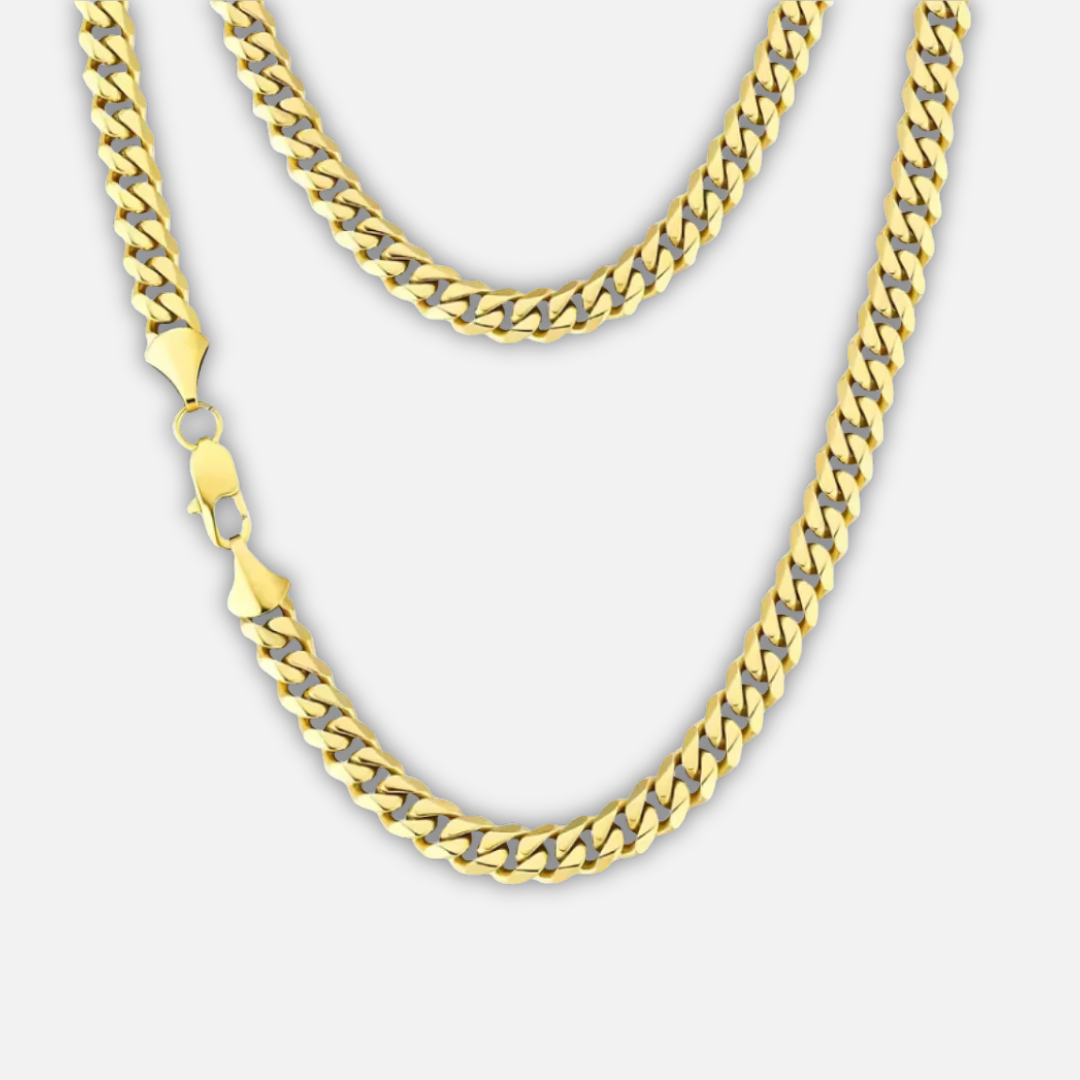 Noviqlo | Stainless Steel Miami Cuban Chain Necklace 8mm