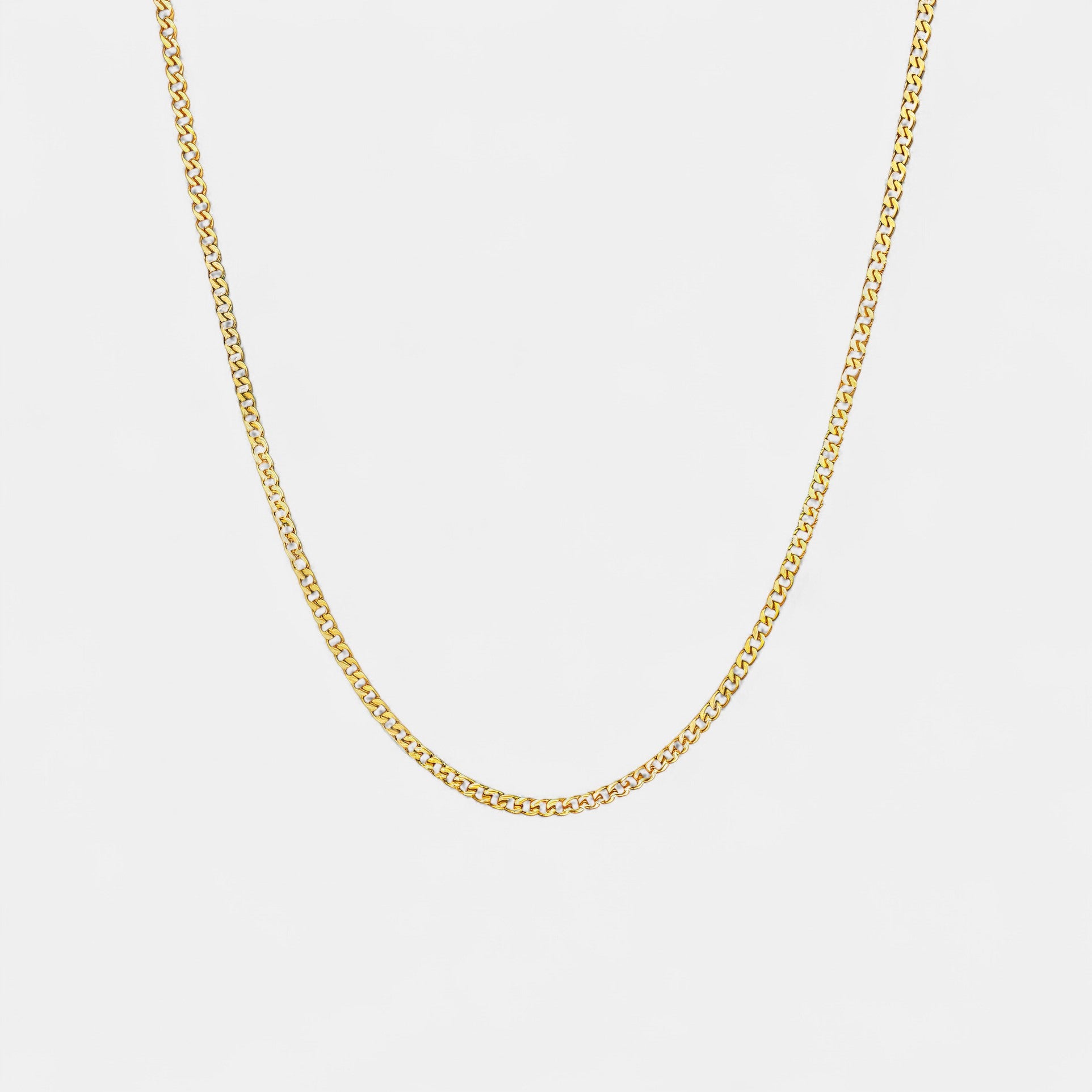Noviqlo | Stainless Steel Cuban Link Chain Necklace 3mm