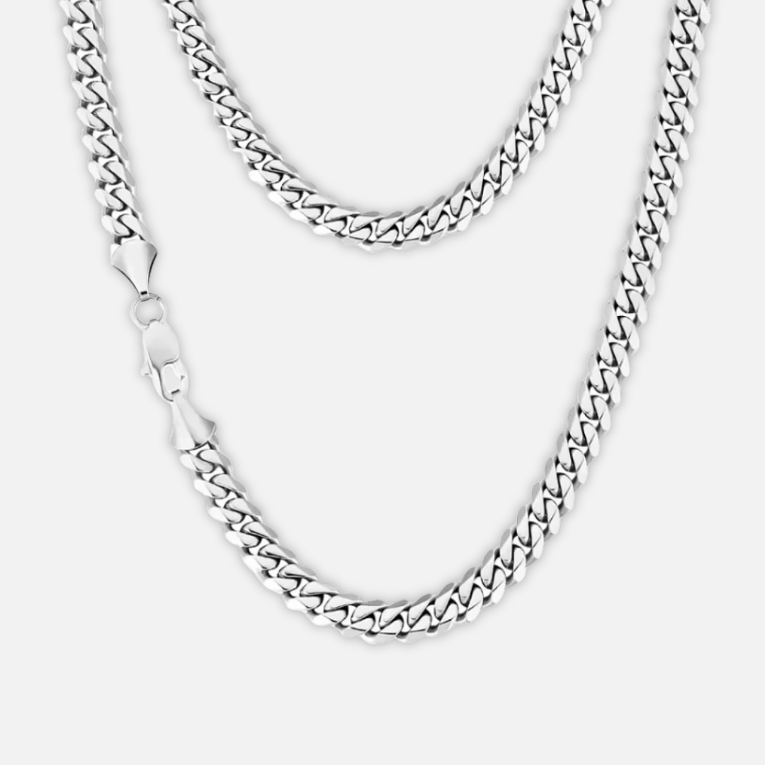 Noviqlo | Stainless Steel Miami Cuban Chain Necklace 8mm