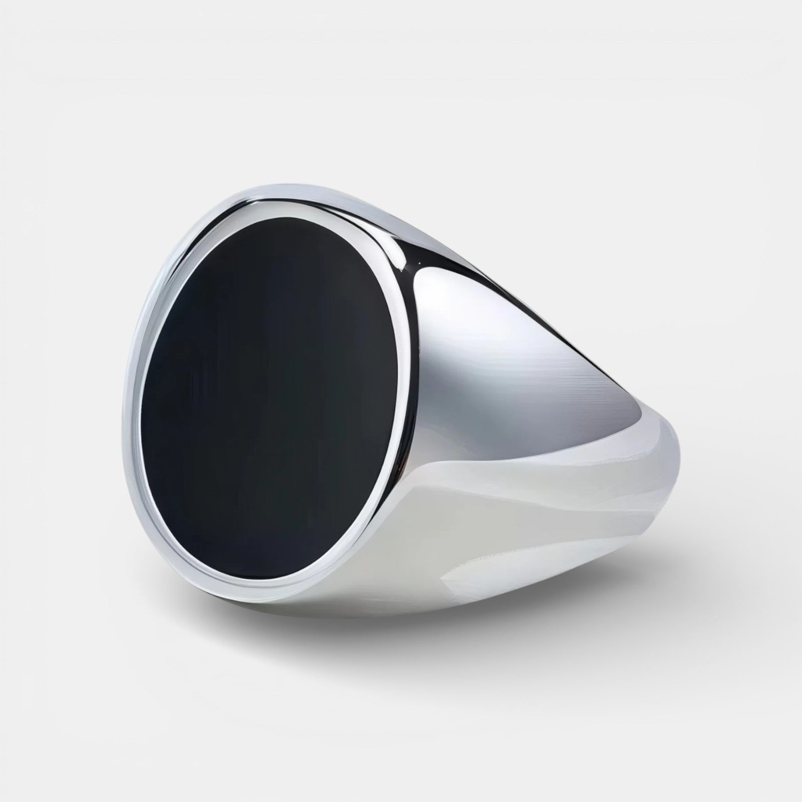 Noviqlo | Stainless Steel Oval Signet Ring