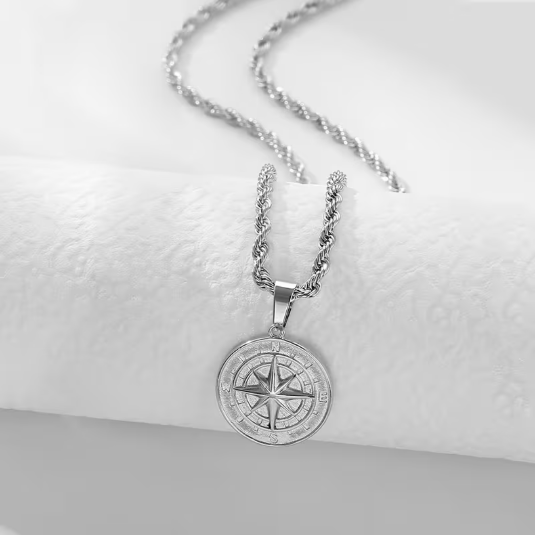 Noviqlo | Stainless Steel Coin Pendant Necklace