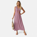 Bellanoa | Women’s Vintage Maxi Dress in Flowing Summer Fit