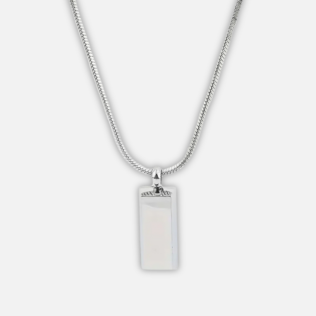 Noviqlo | Stainless Steel Bar Pendant Necklace 4mm