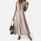 Bellanoa | Women’s Vintage Maxi Dress in Flowing Summer Fit