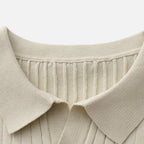 Bellanoa | Men’s Ribbed Knit Polo Shirt