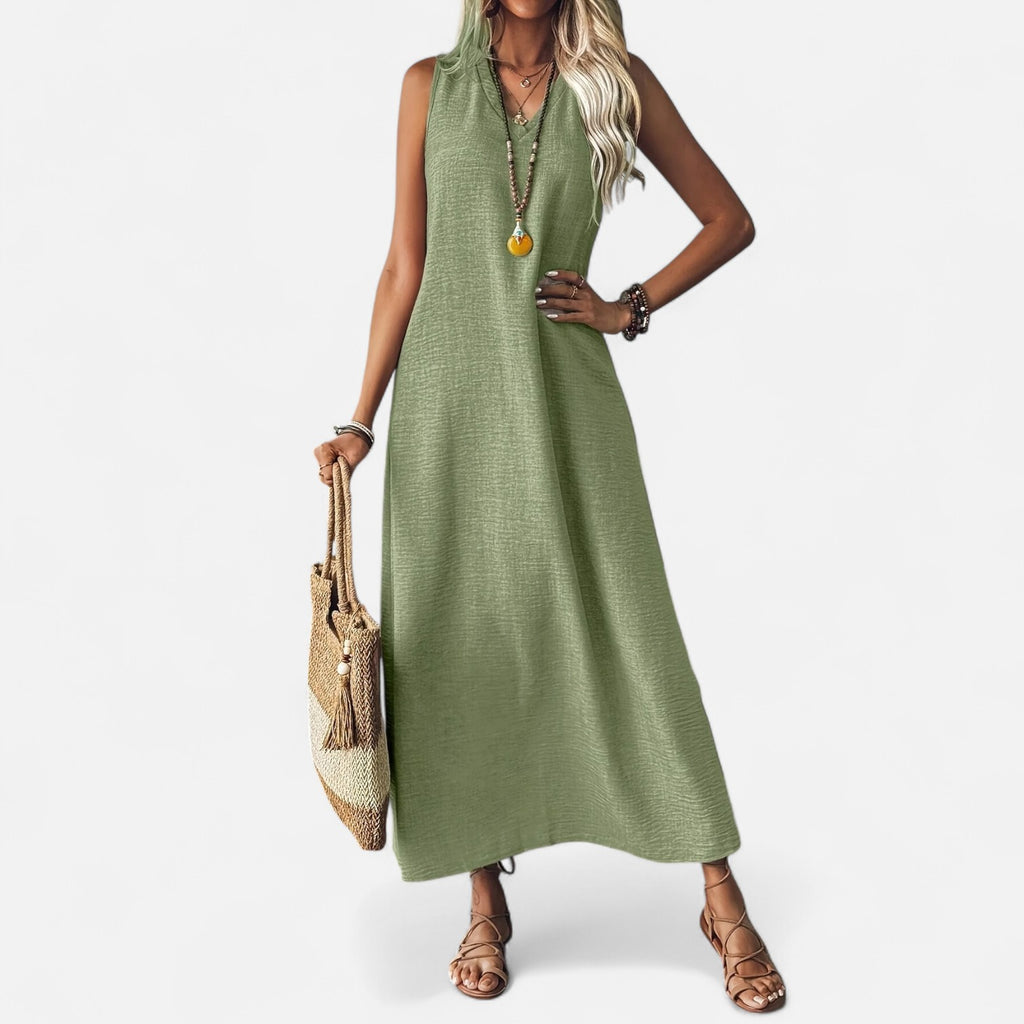 Bellanoa | Women’s Vintage Maxi Dress in Flowing Summer Fit