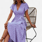 Bellanoa | Women’s Heritage Print Dress in Light Midi Silhouette