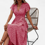 Bellanoa | Women’s Heritage Print Dress in Light Midi Silhouette