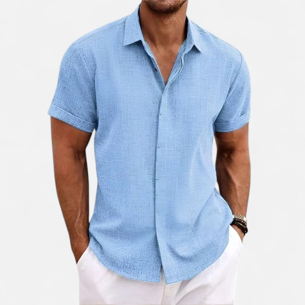 Bellanoa | Men’s Summer Shirt with Classic Collar Finish
