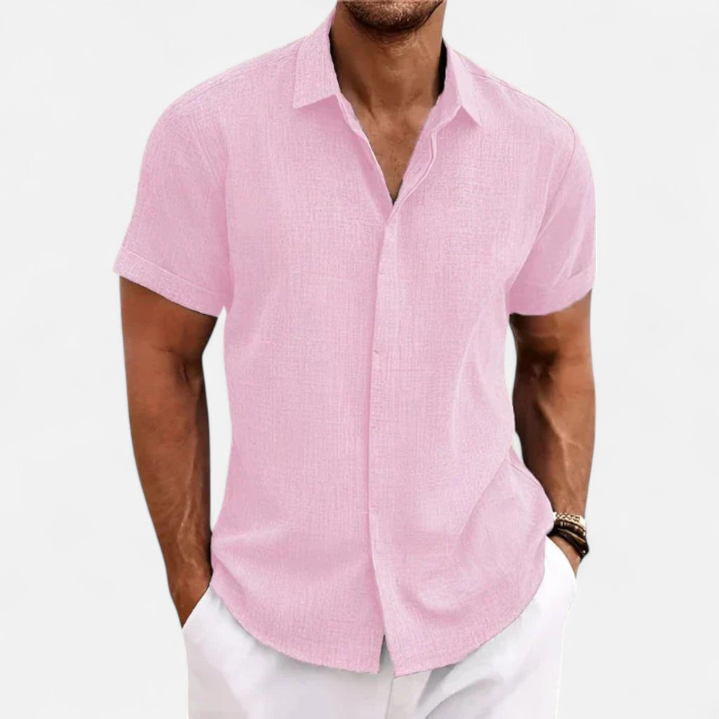 Bellanoa | Men’s Summer Shirt with Classic Collar Finish