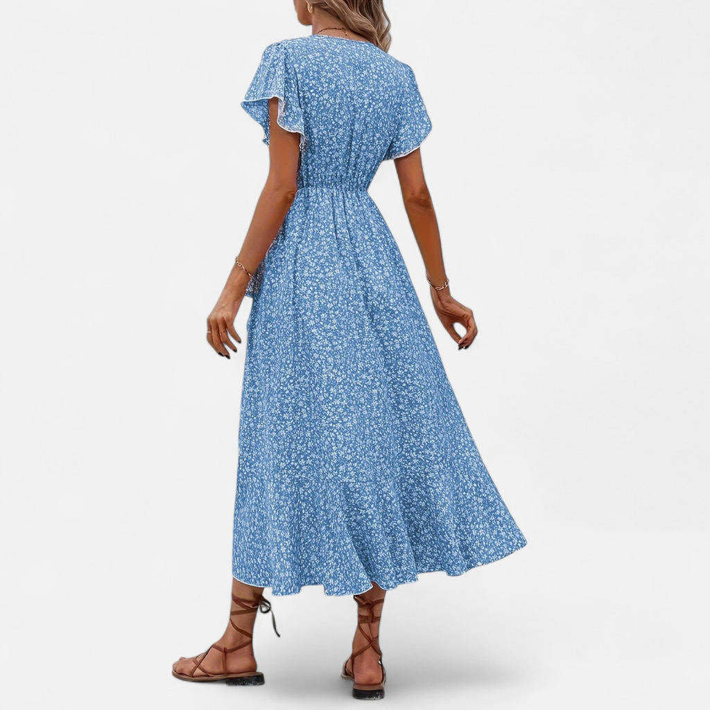 Bellanoa | Women’s Heritage Print Dress in Light Midi Silhouette